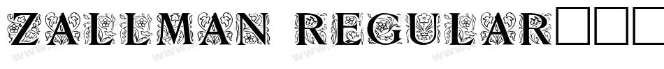 Zallman Regular字体转换